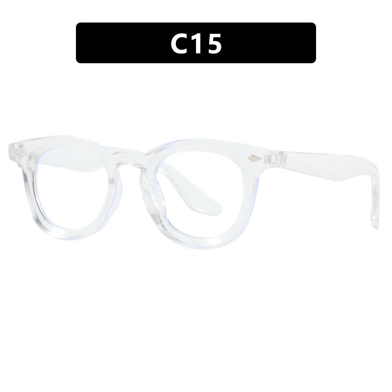 Damen modische Cat-Eye Sonnenbrille mit transparentem Rahmen Brehn