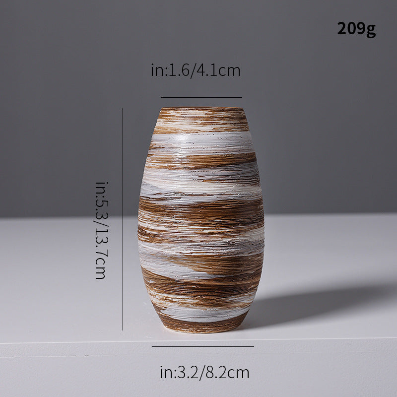Künstlerische Spiraldesign Keramikvase Brehn