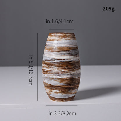 Künstlerische Spiraldesign Keramikvase Brehn