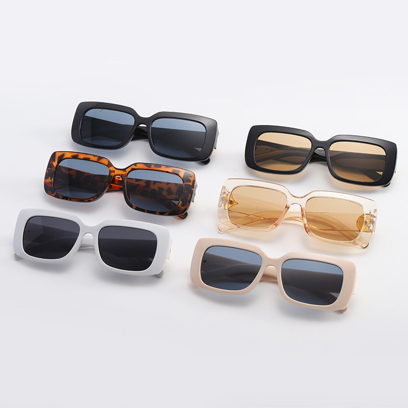 Damen Oversized Sonnenbrille mit luxuriösem transparenten Rahmen Brehn