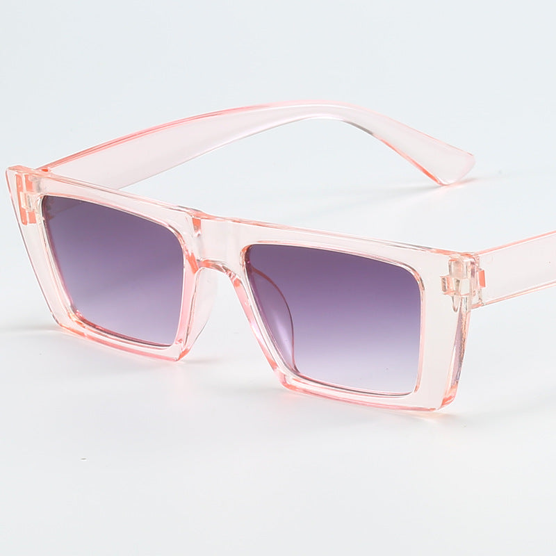 Damen geometrische Sonnenbrille mit trendigem, eckigem Rahmen Brehn