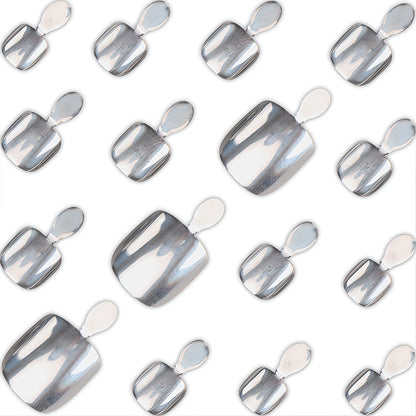 Stylisches Glänzendes Pediküre Press-On Nagelset Brehn