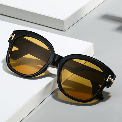 Chic Übergroße Rahmen Sonnenbrille Brehn