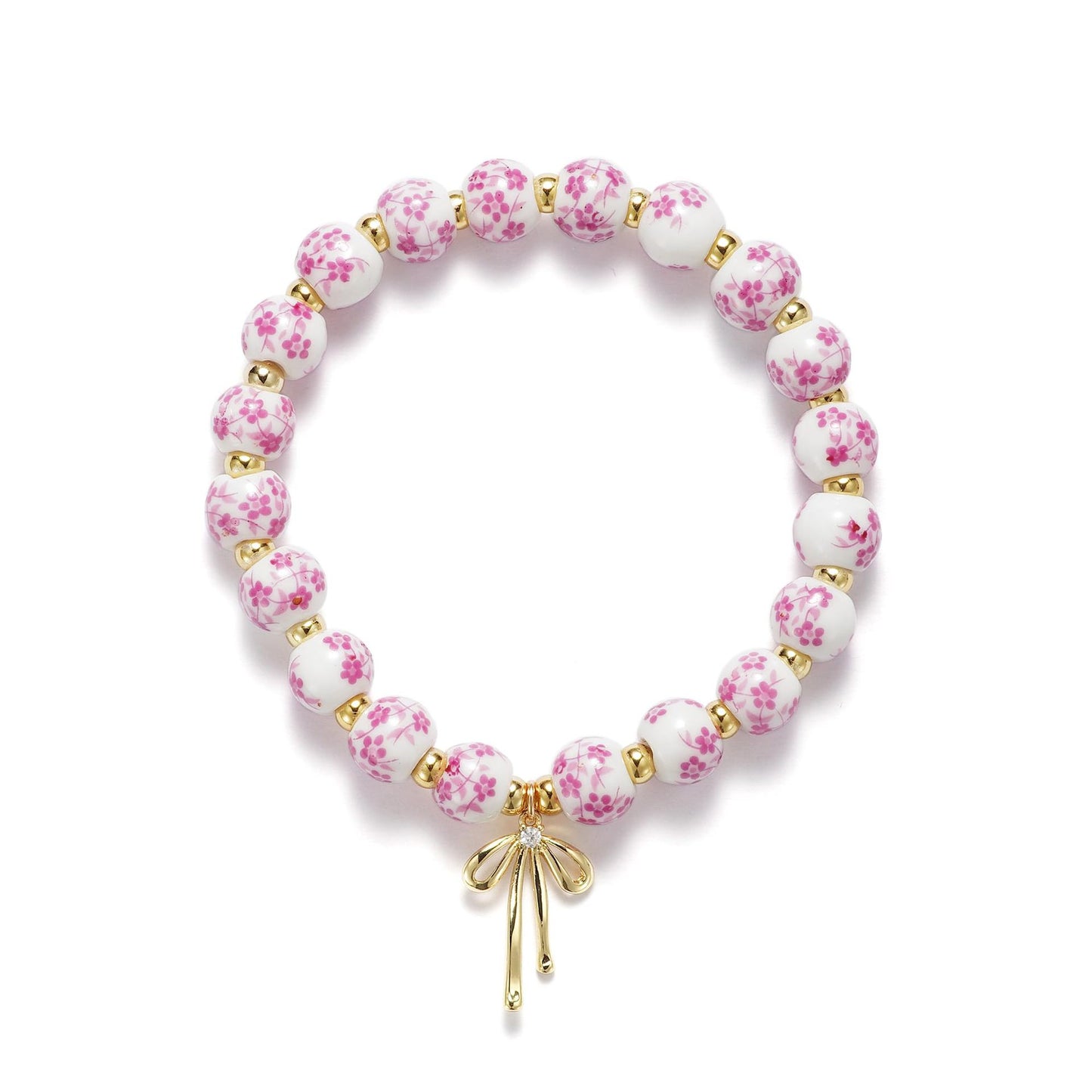 Florale Perlen-Charm-Armband Brehn