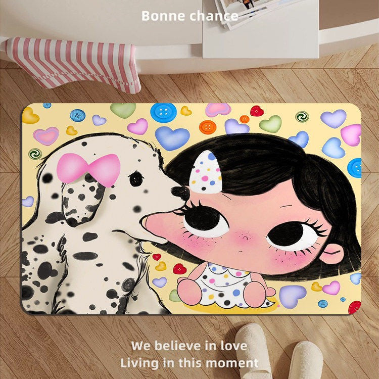 Adorable Cartoon Charakter Badmatte Brehn