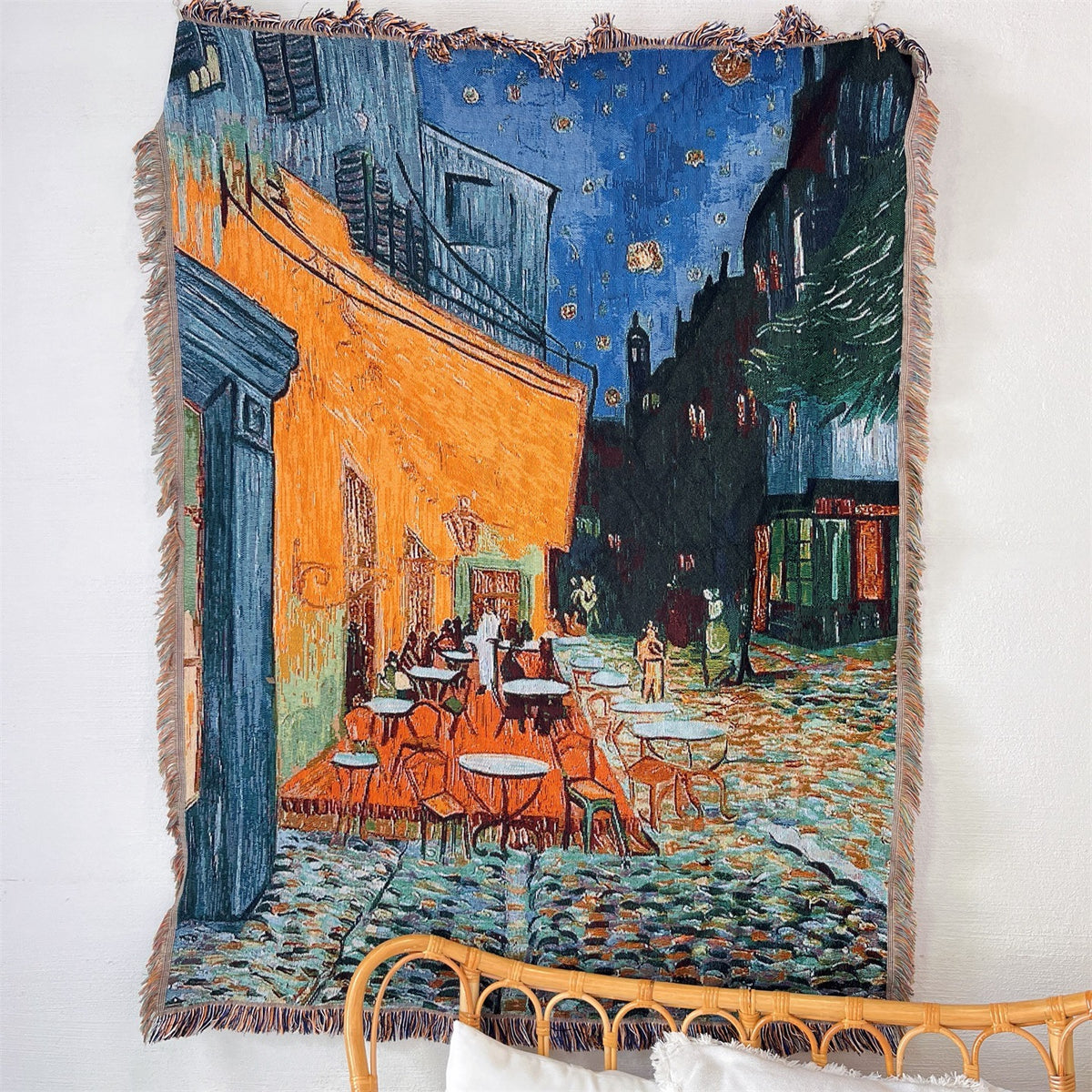 Künstlerische Wandteppich-Wurfdecke