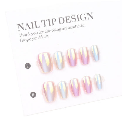 Premium irisierende Press-On-Nagelspitzen Brehn