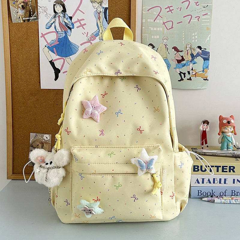 Dekorativer gemusterter Schulrucksack