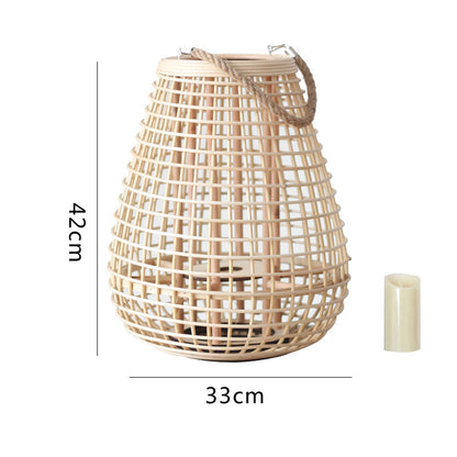 Dekorative Rattan-Laterne Brehn
