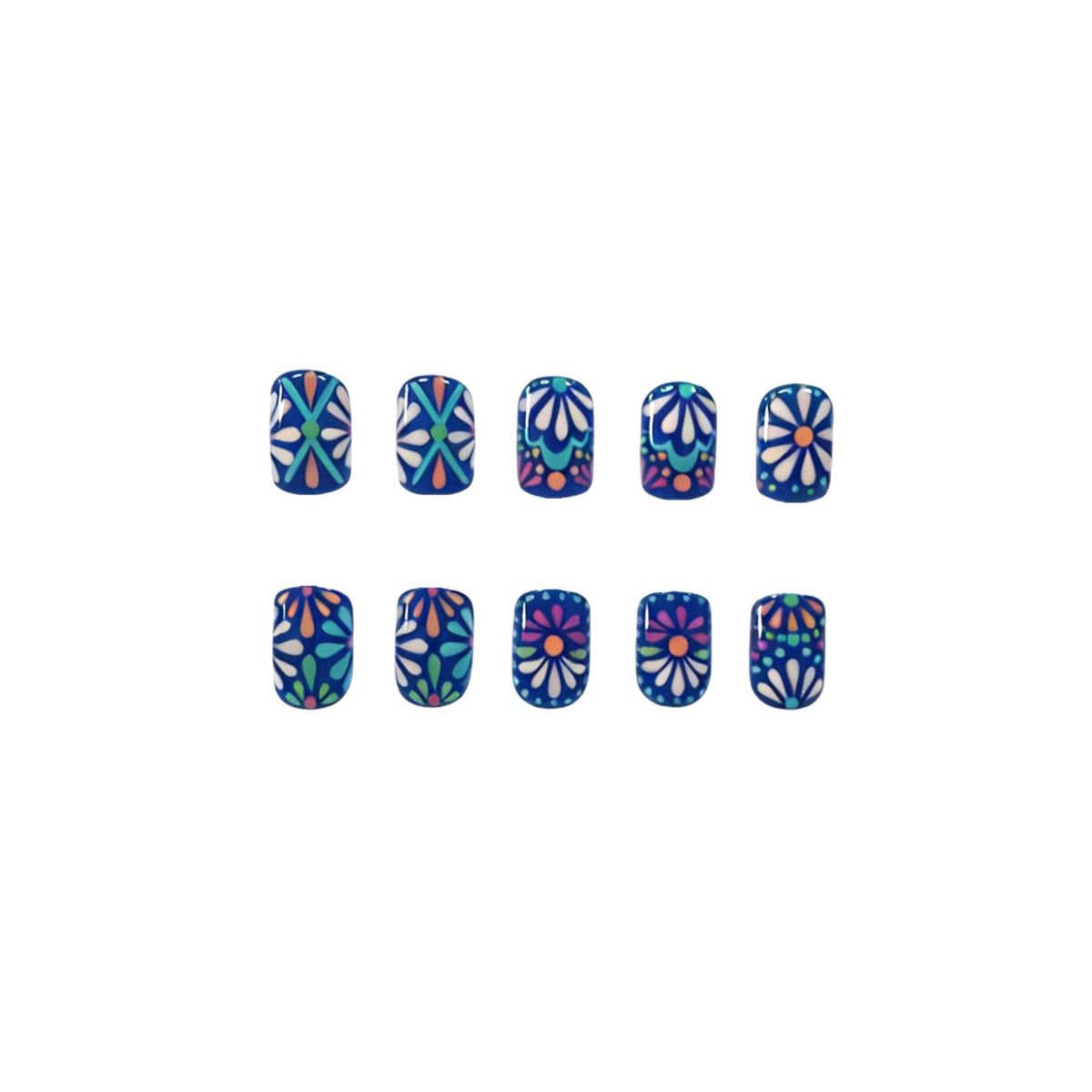 Florale dekorative Nagelkunst Verzierungen Brehn