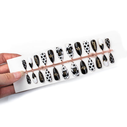 Fußball-Themen Press-On Nagelkunst Set