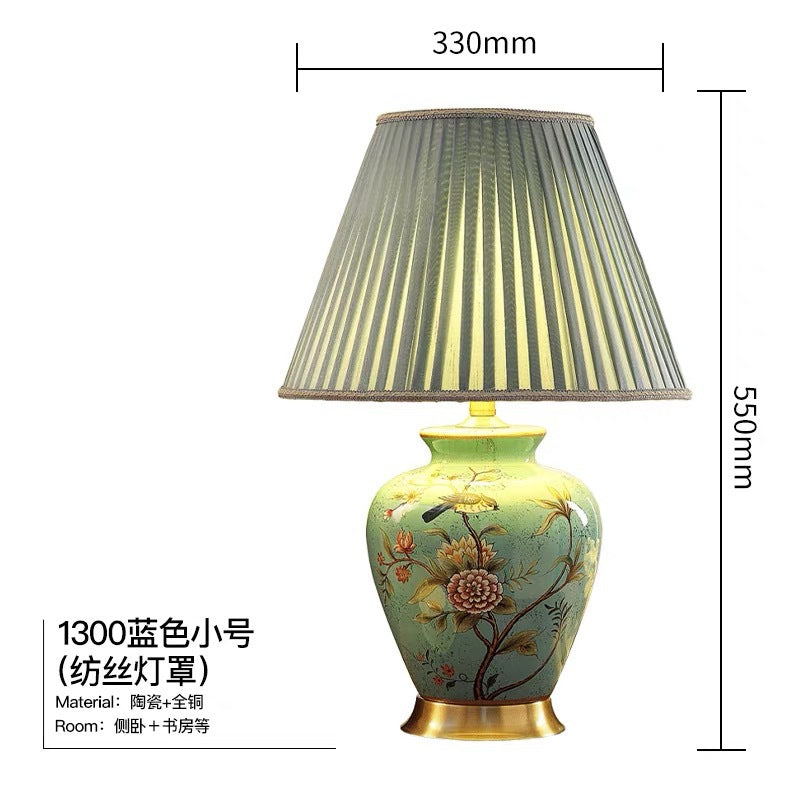 Vintage Floral Design Tischlampe