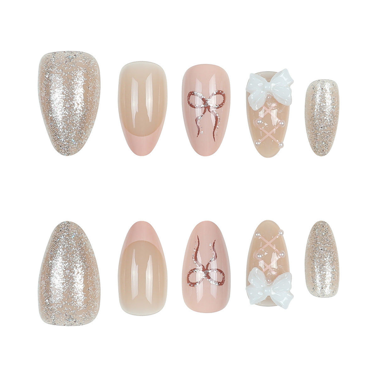 Elegante Nail Art Künstliche Nägel Brehn