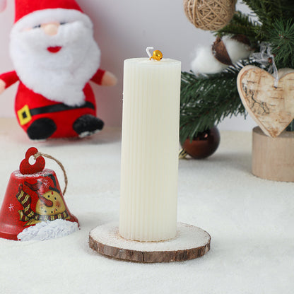 Weihnachtsbaumförmige hängende dekorative Sojawachskerze mit Sternenaufsatz