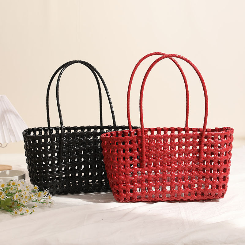 Geflochtene Basttrage Tasche Brehn