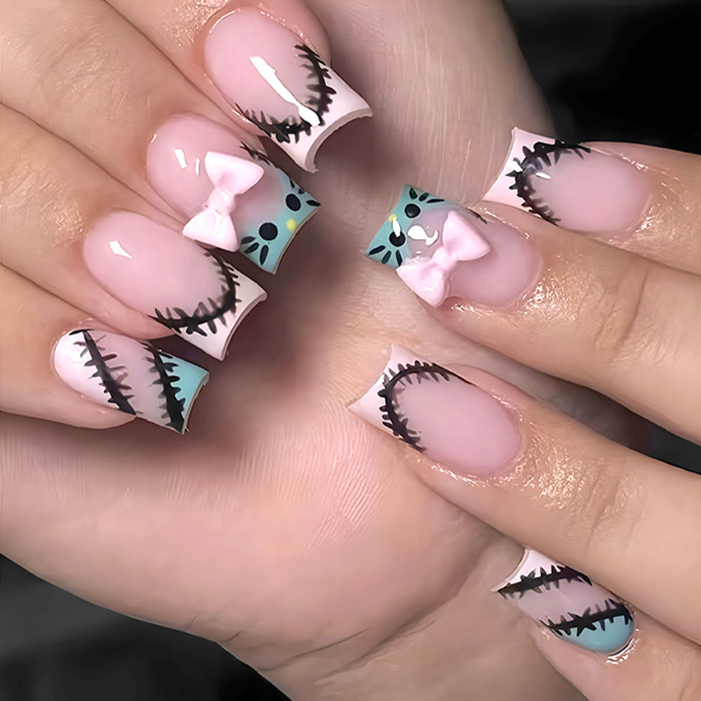 Dekorative Press-On Nagelkunst Brehn