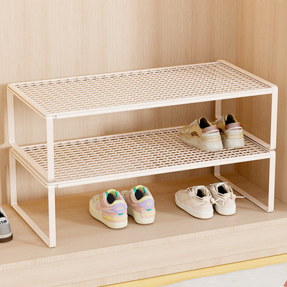 Verstellbarer erweiterbarer Metal Schuhregal-Organizer