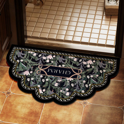 Elegante florale Design-Bereichsmatte