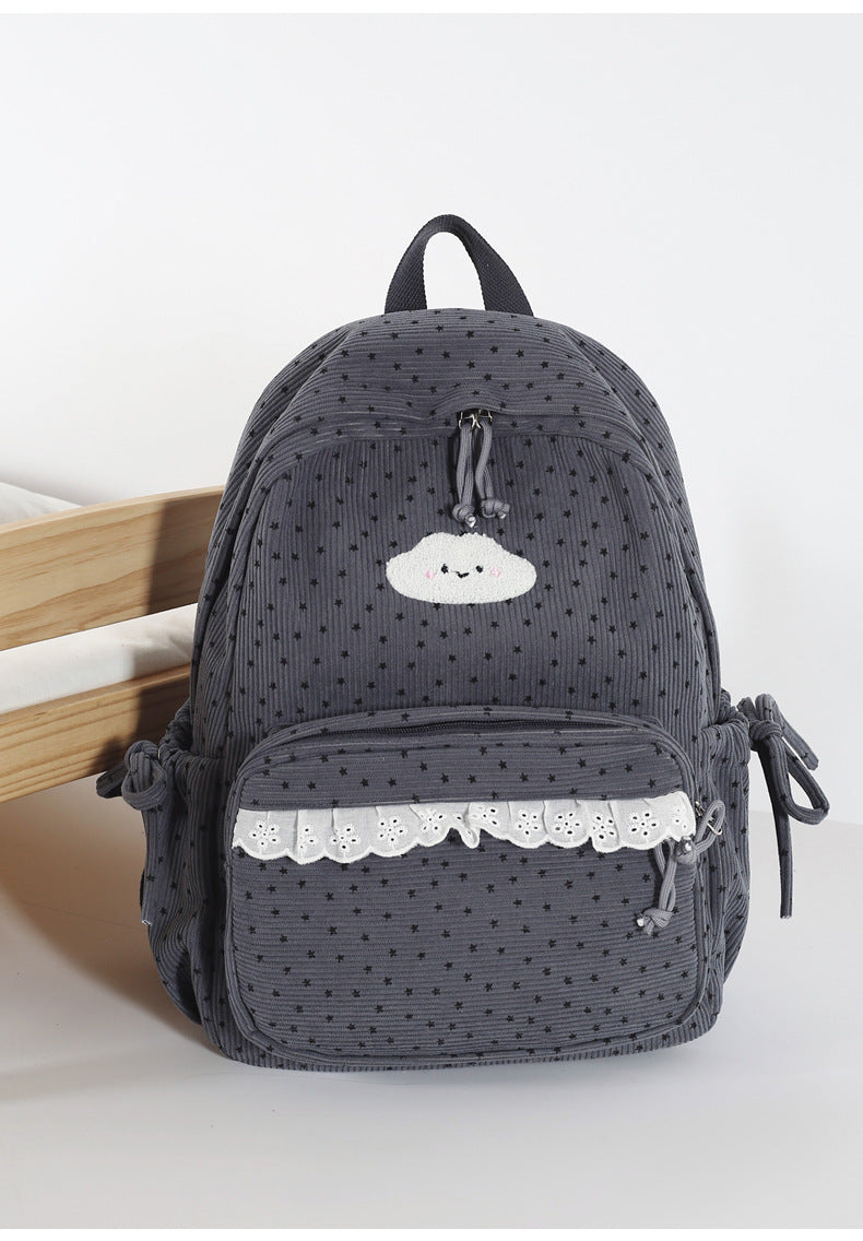 Adorable Sternen-Print Mini Schulrucksack