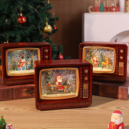 Nostalgische Schneekugel Fernseher Brehn