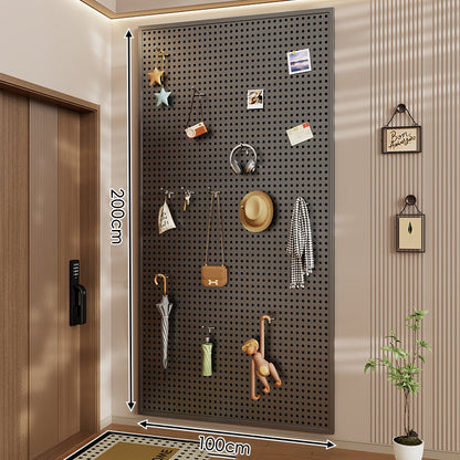 Wandanag perforiertes Lochboard-Organizer-Panel Großes Quadrat mit modularen Haken und Zubehör