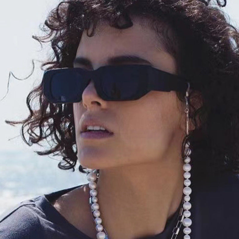 Damen oversized Sonnenbrille mit geometrischem Rahmen und UV-Schutz Brehn