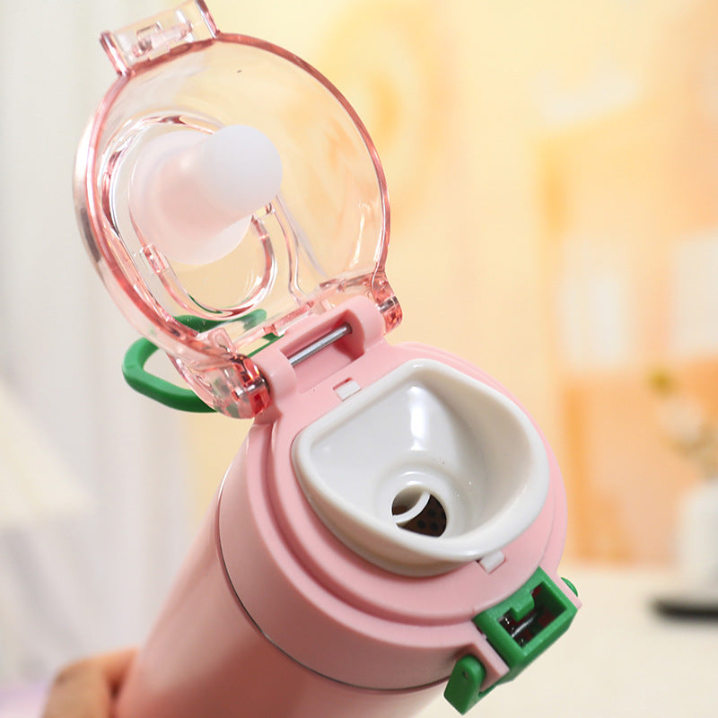 Damen Isolierte Trinkflasche mit praktischem Klappverschluss Brehn