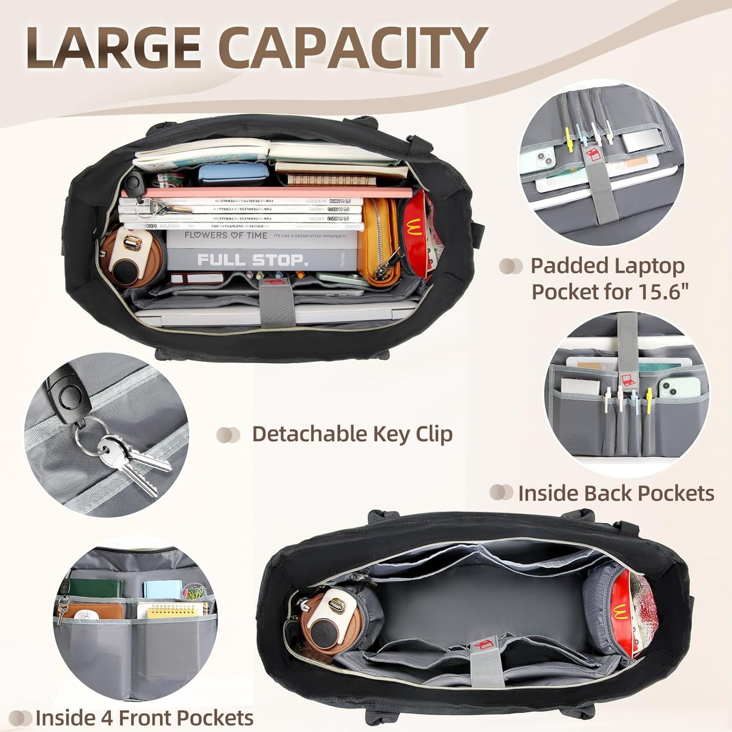 Organizer-Tasche mit Vielseitigen Fächern Brehn