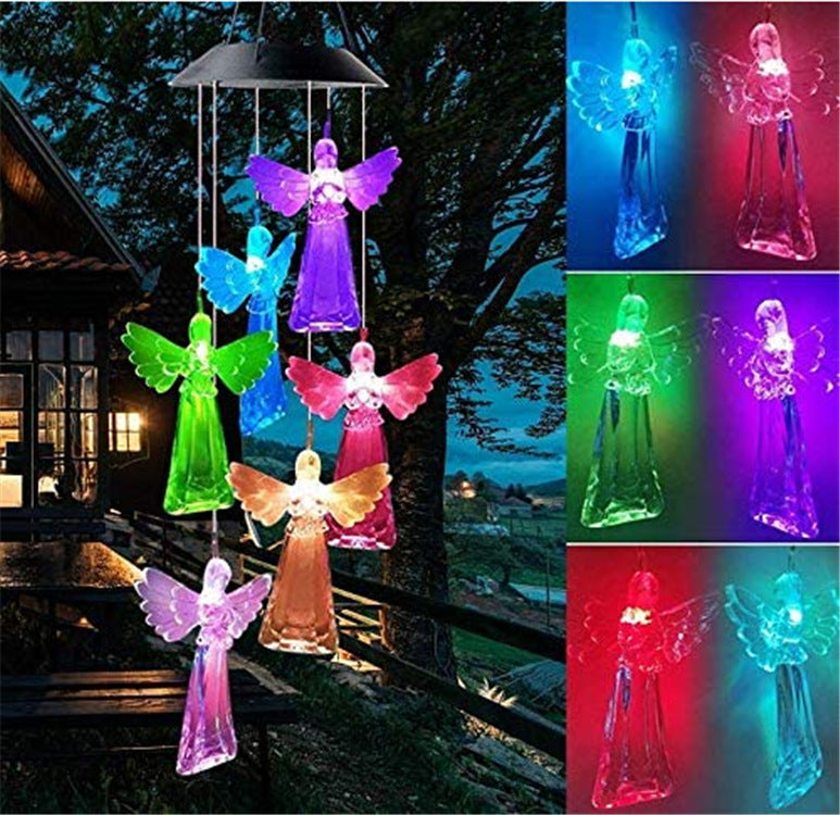 LED Solar Schmetterling Windspiel Garten Hängelampe Brehn