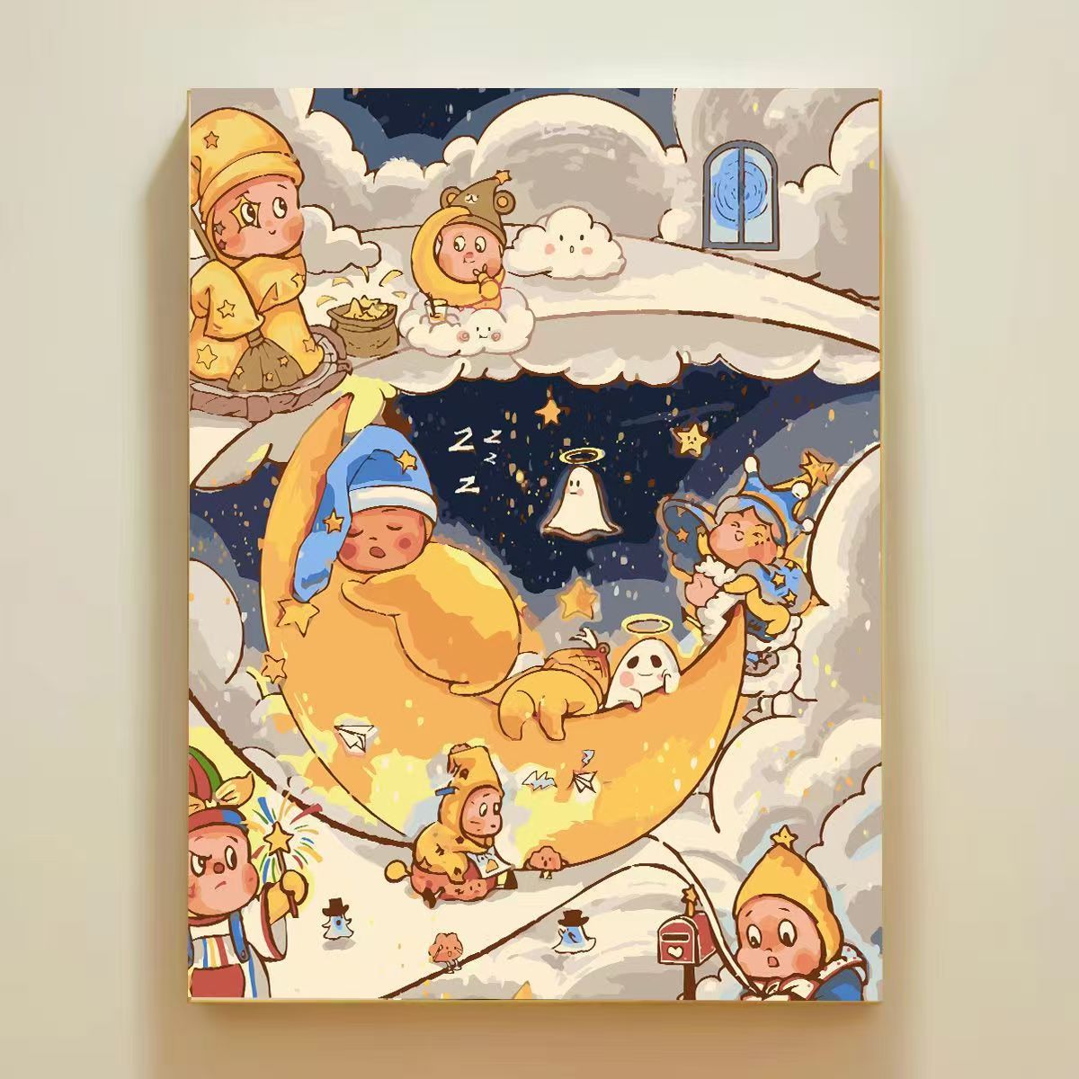 Verspielt Cartoon-Themen Wandkunst Leinwanddruck Brehn