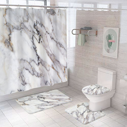 Elegantes Marmor-Muster Badezimmermatten-Set Brehn