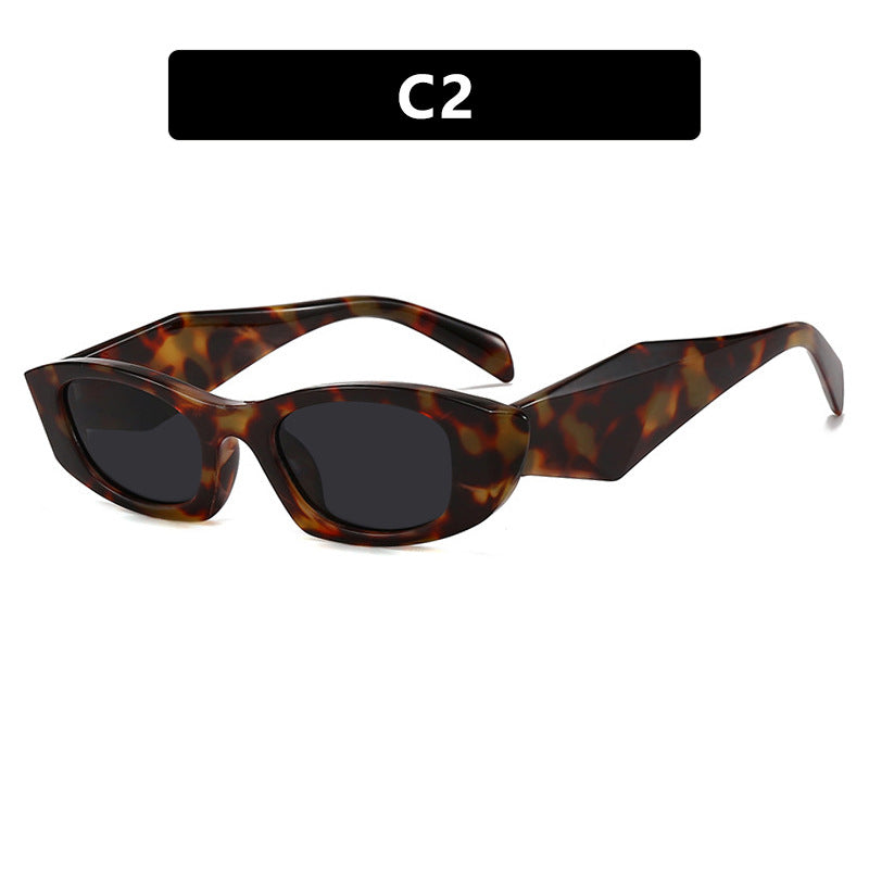 Damen trendige Cat-Eye Sonnenbrille mit einzigartigem Rahmen und UV-Schutz Brehn