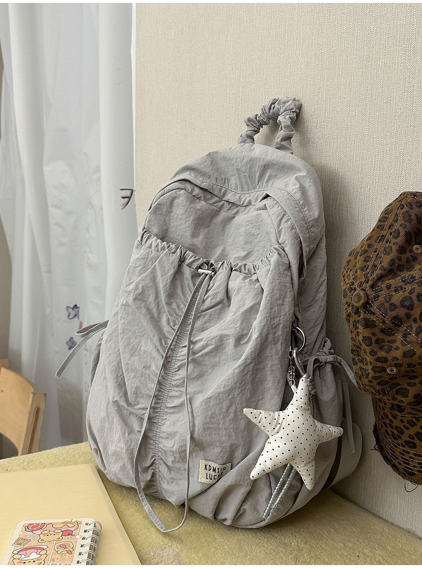 Lässiger Kordelzug-Rucksack