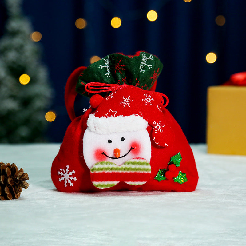 Niedlicher Weihnachtsgnom mit Geschenkesack Brehn