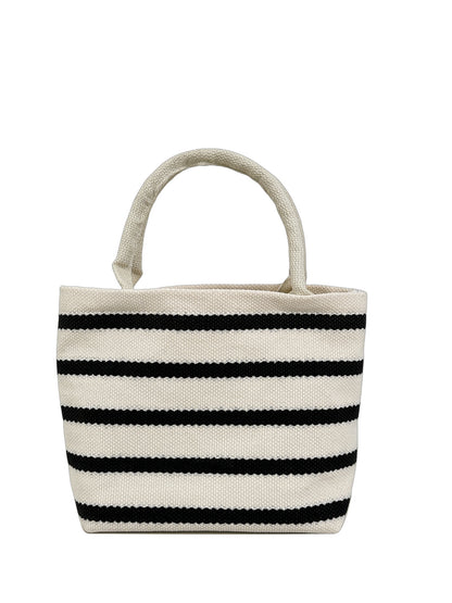 WoGestreifte Canvas Tote Bag Brehn