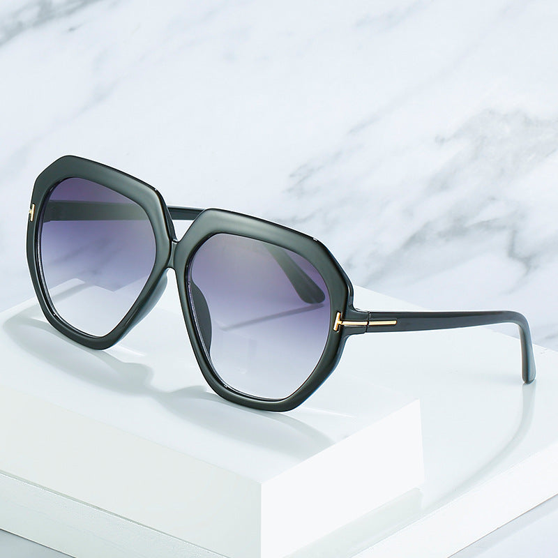 Modebewusste Übergroße Sechseckige Sonnenbrille Brehn