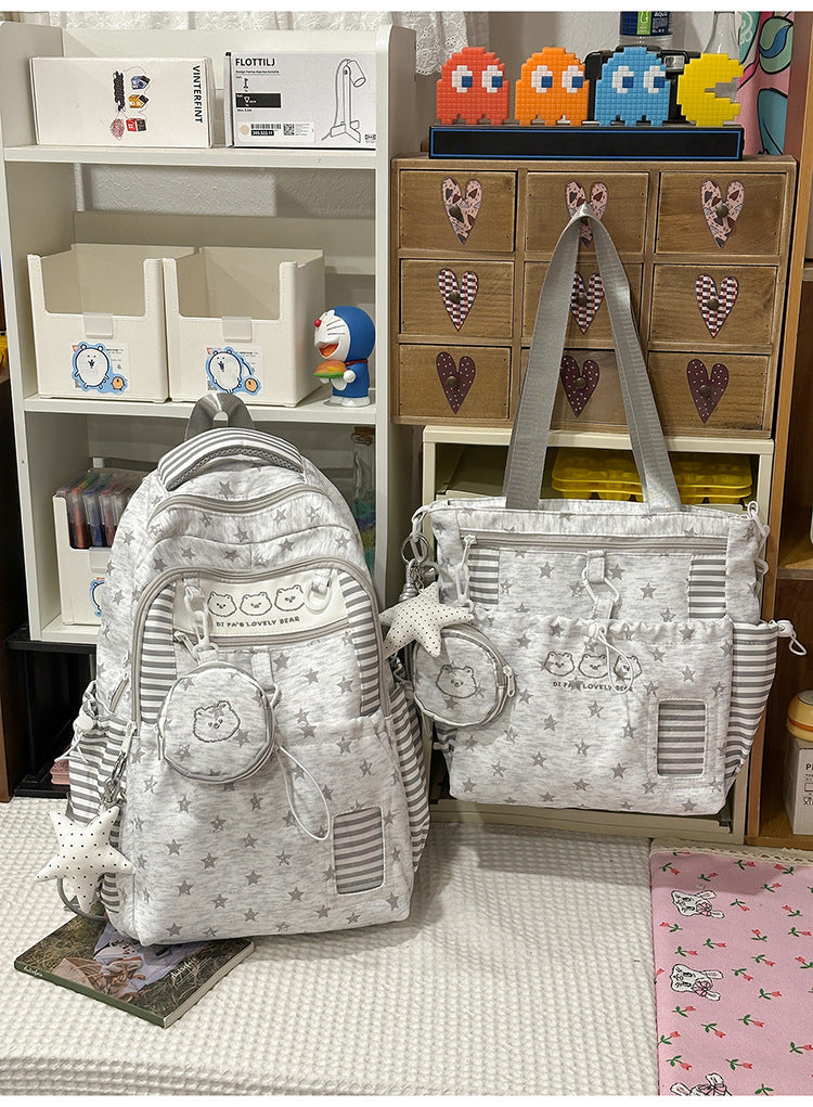 Stylische Mehrfach-Taschen Rucksack Set