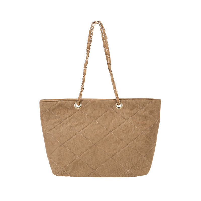 WoQuilted Suede Einkaufstasche Brehn