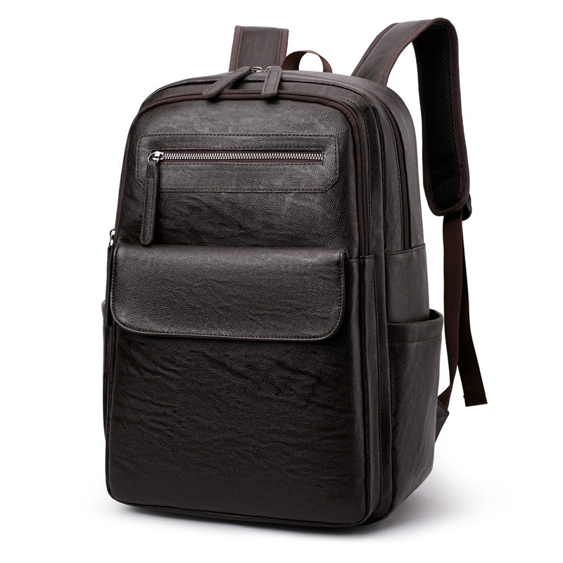 Langlebiger Leder Laptop Rucksack