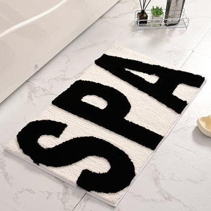 Moderne abstrakte Badematte Brehn