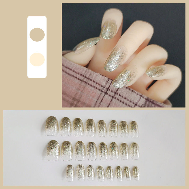Glitzerndes Ombre Press-On Nägel