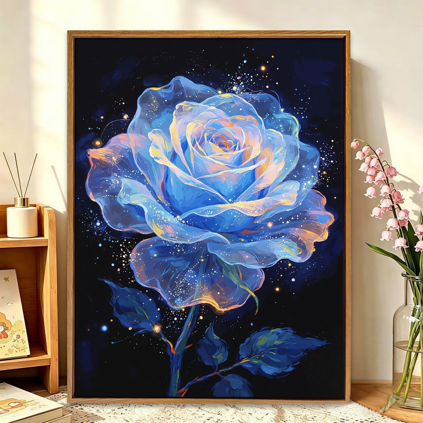 Florale Galaxie Leinwandkunst Brehn