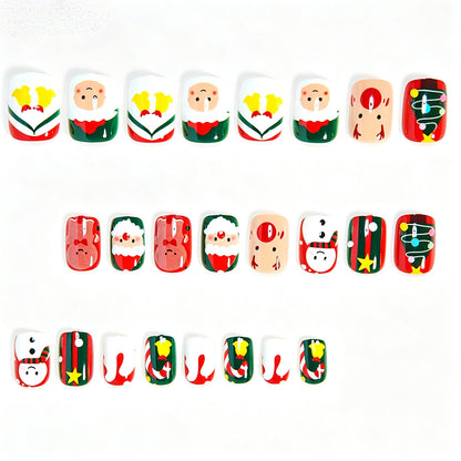 Festliche Feiertags-Themen Press-On Nail Art Brehn