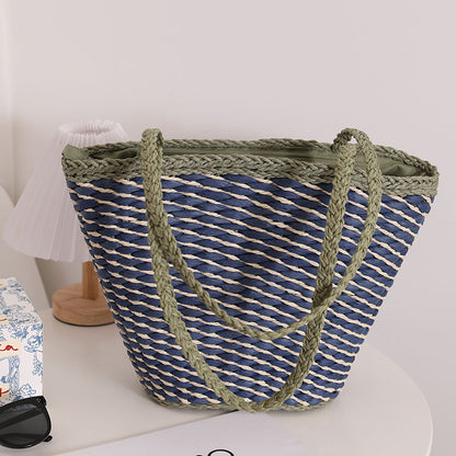 Geflochtene Strandtasche mit Breiten, Stabilen Griffen Brehn