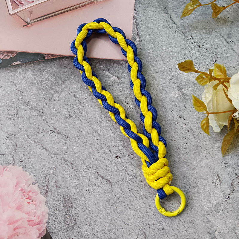 Texturierter geflochtener Schlüsselanhänger Halter Brehn