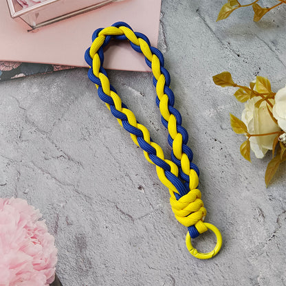 Texturierter geflochtener Schlüsselanhänger Halter Brehn