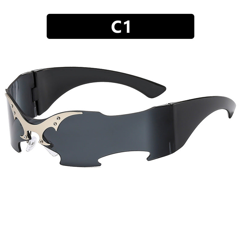 Damen futuristische Sportsonnenbrille Brehn