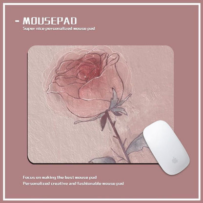 Personalisierte Blumige Mausunterlage