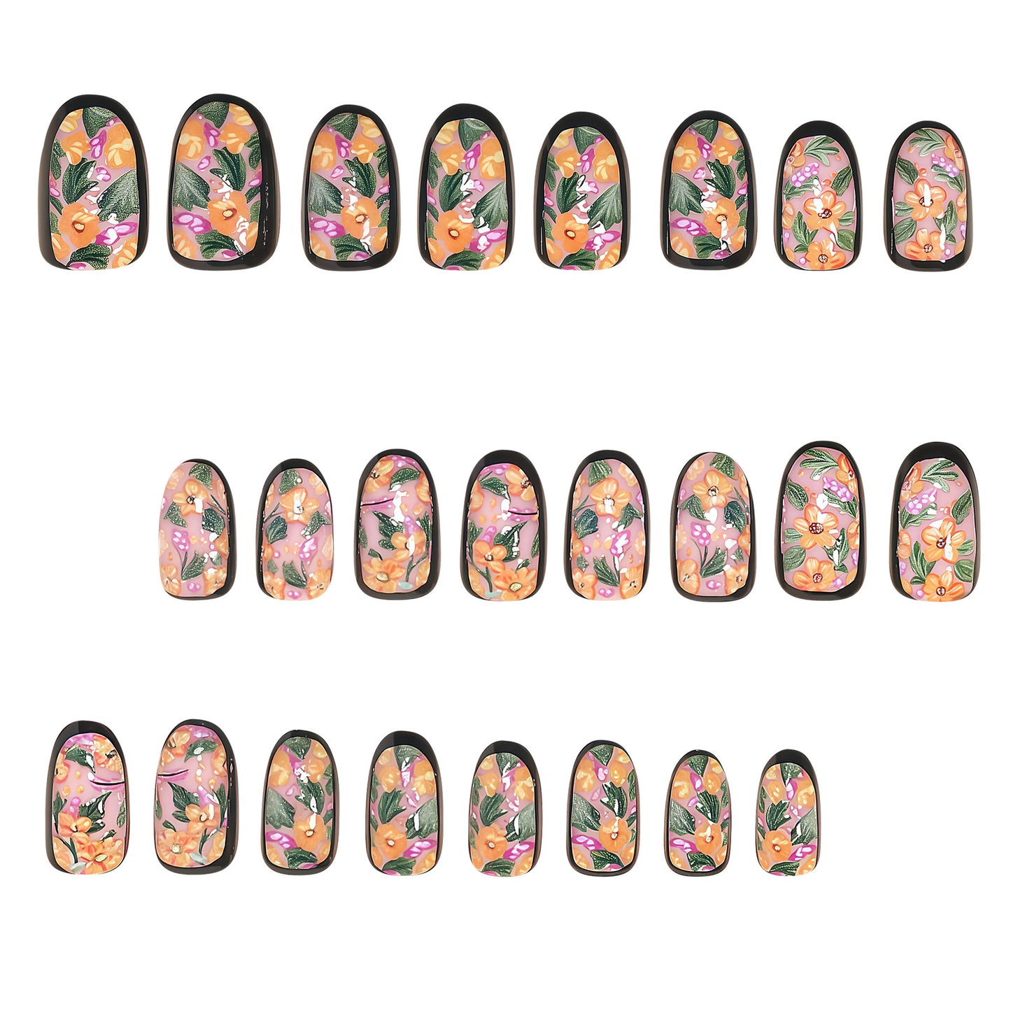 Saisonales thematisiertes Press-On-Nagelkunst-Set Brehn
