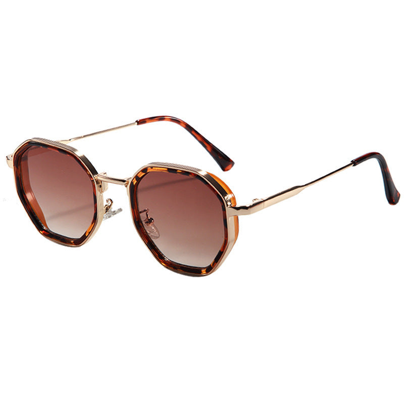Damen geometrische Sonnenbrille mit modischem Rahmen Brehn